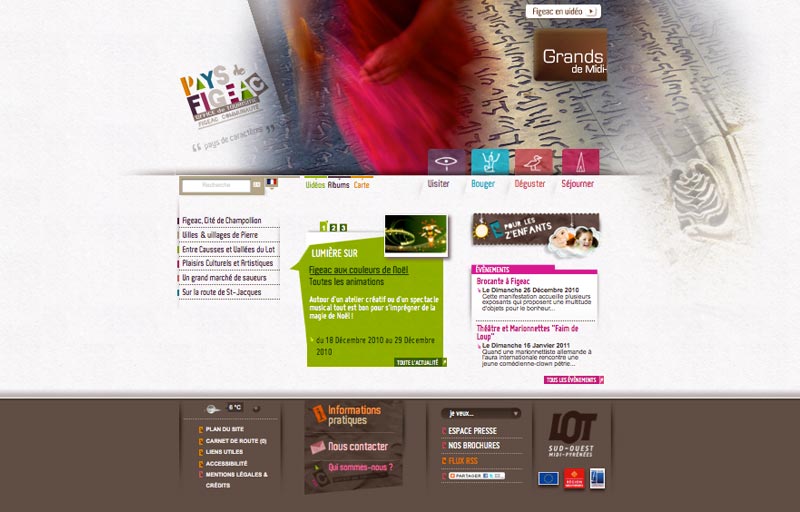 Site internet de l'Office de tourisme de Figeac